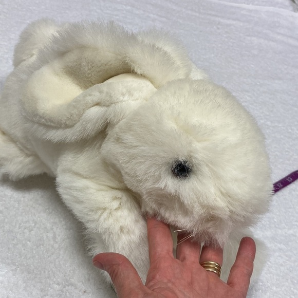 Eden toy 16”  white bunny laying down bunny - Picture 2 of 5